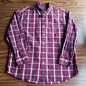 Abercrombie Plaid Long Sleeve Button Down Shirt